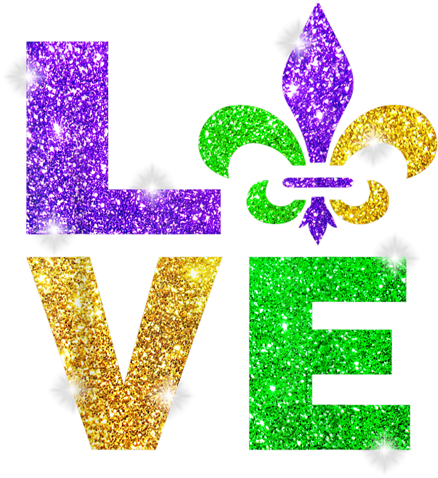 Mardi Gras 463 - I Love Mardi Gras T Shirt Fleur De Lis Gift Men Women