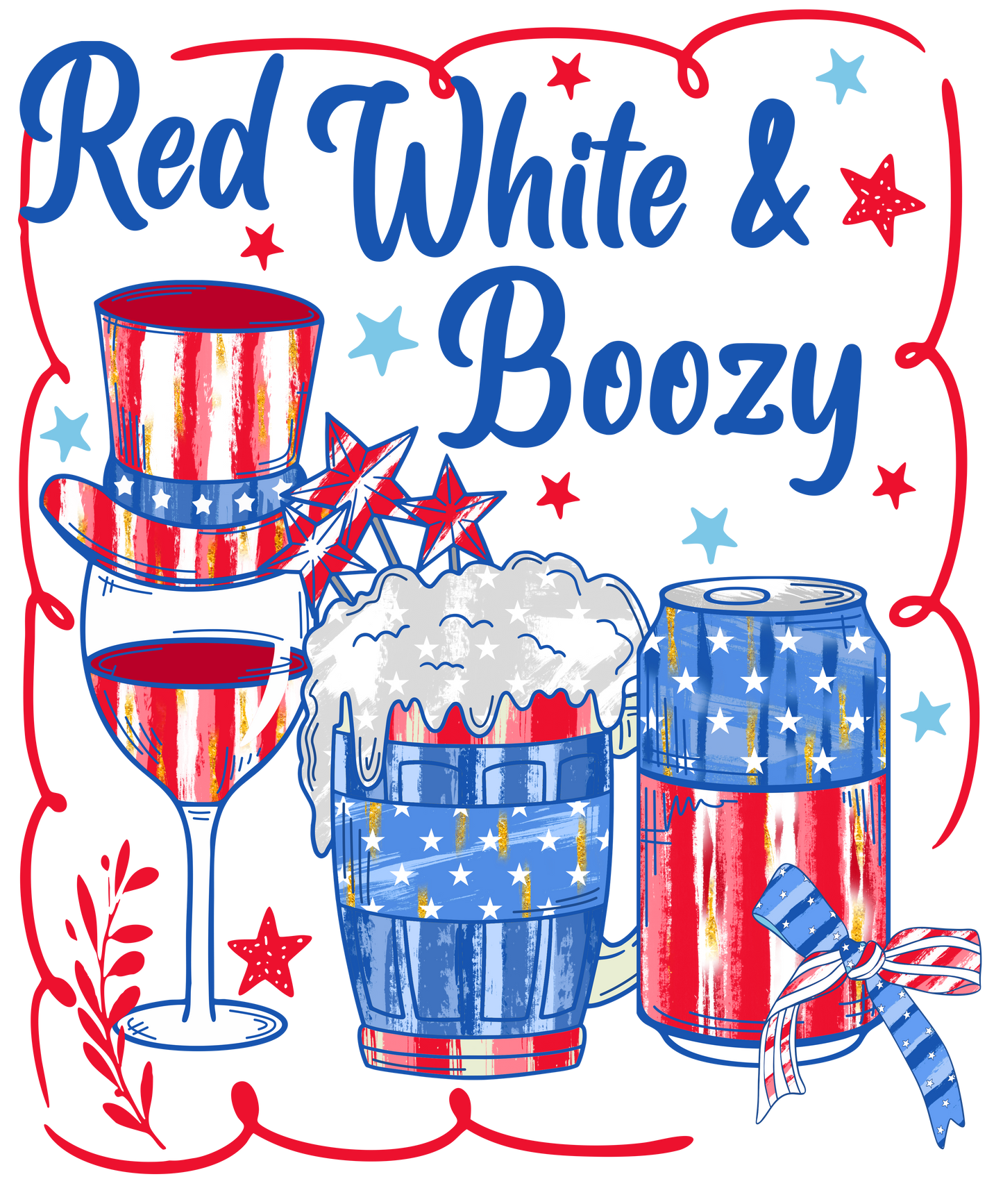 4th of July 467 - Or 11062025 Vtn Red White And Boozy Beer And Cocktail Club 4th Of July