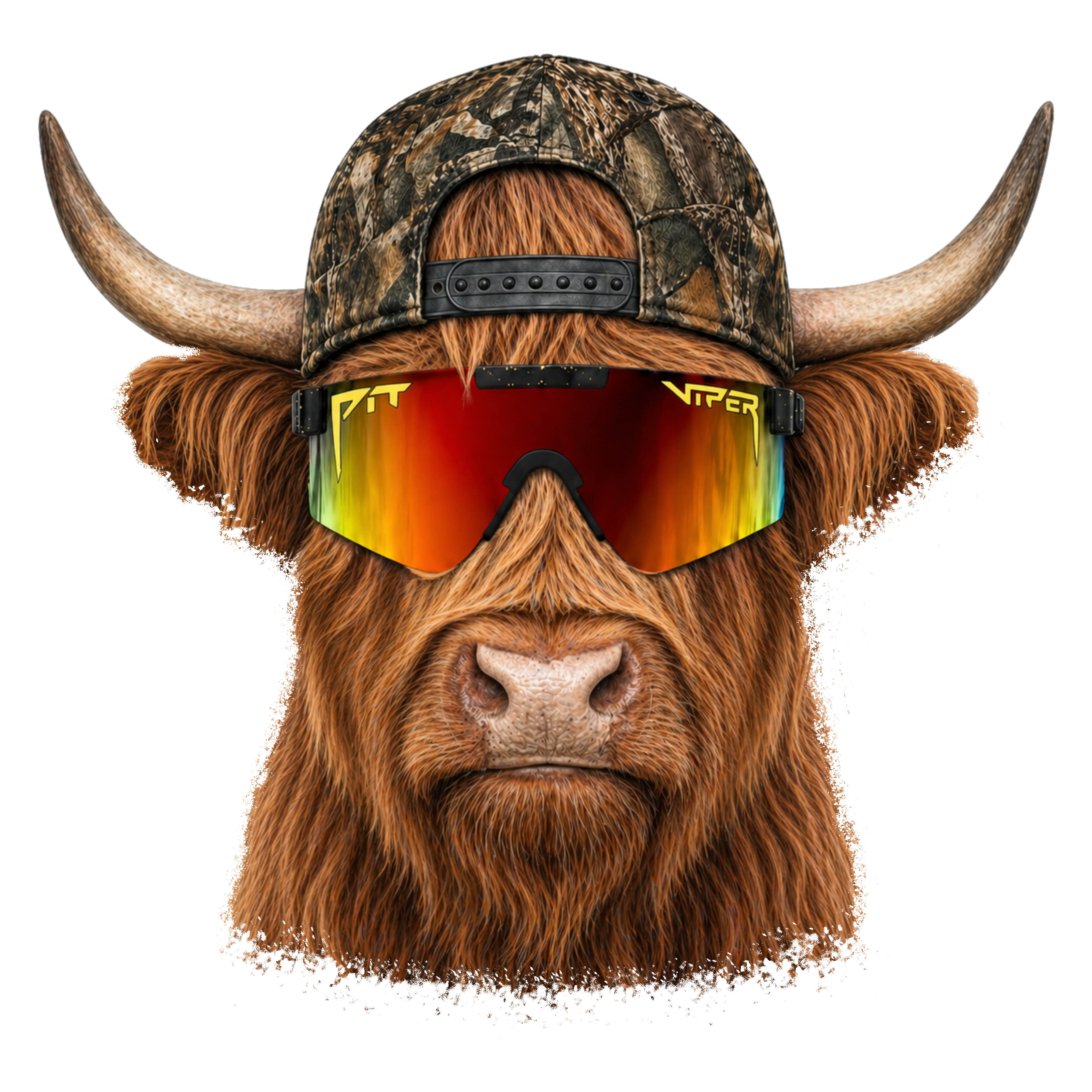 Randomness 822 - Highland Cow Camo Pit Viper