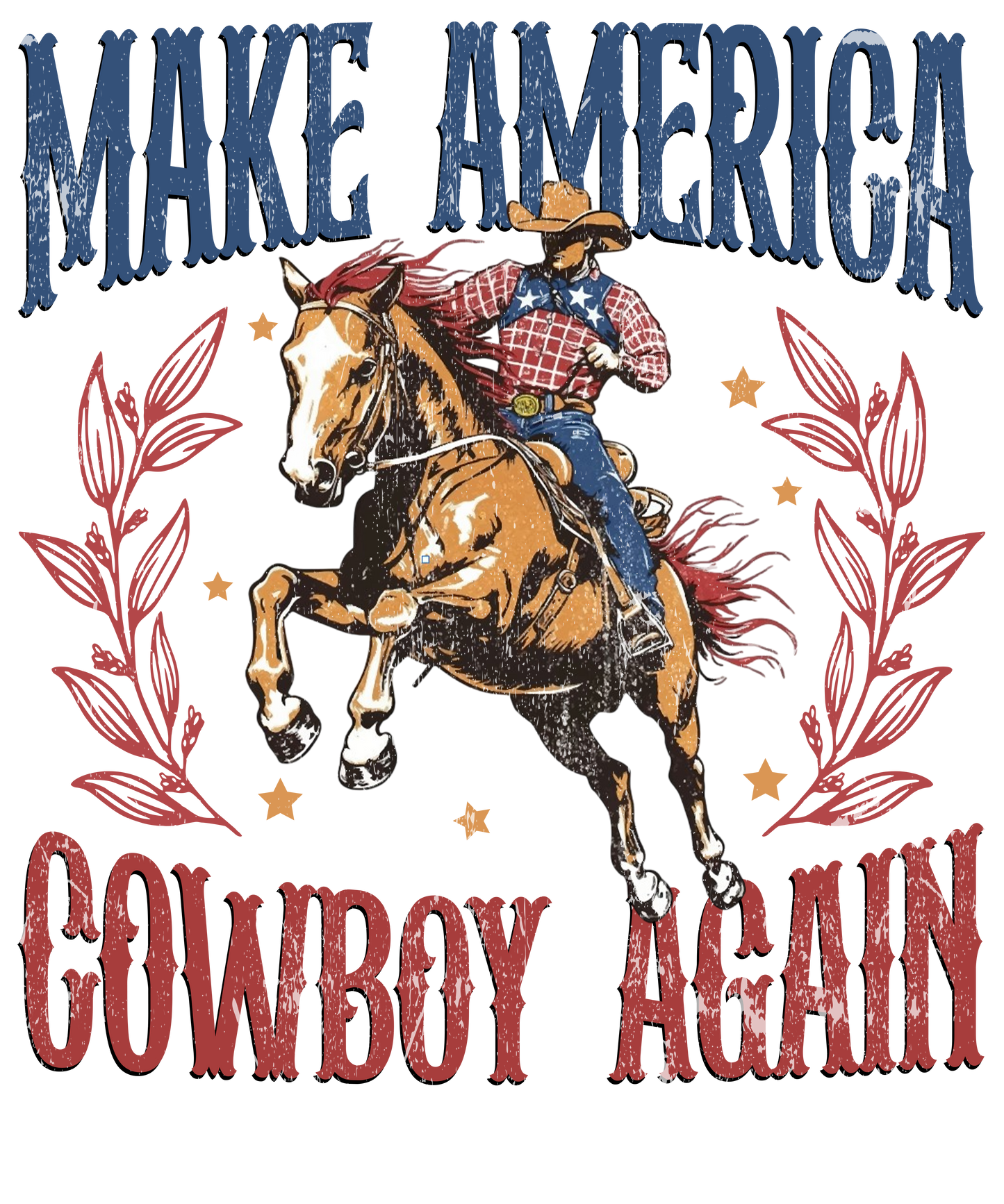 4th of July 466 - Or 11062025 Vtn Make America Cowboy Again Western 4th Of July