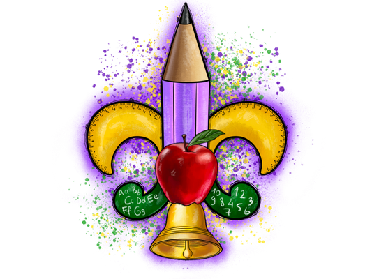 Teacher 464 - Mardigrasfleurdelisteacher