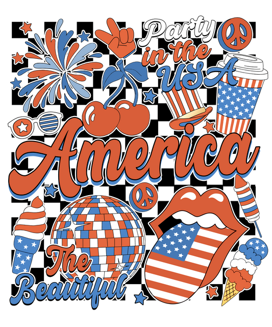 4th of July 491 - Or 29052025 Vtn Retro America 4th Of July Party In The Usa Back