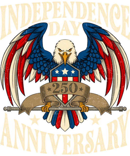 4th of July 380 - Independence Day 250th Anniversary 250 American Years Eagle Sweatshirt