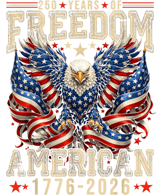 4th of July 50 - 250 Years Of Freedom 1776 2026 July 4th 250th Birthday T Shirt