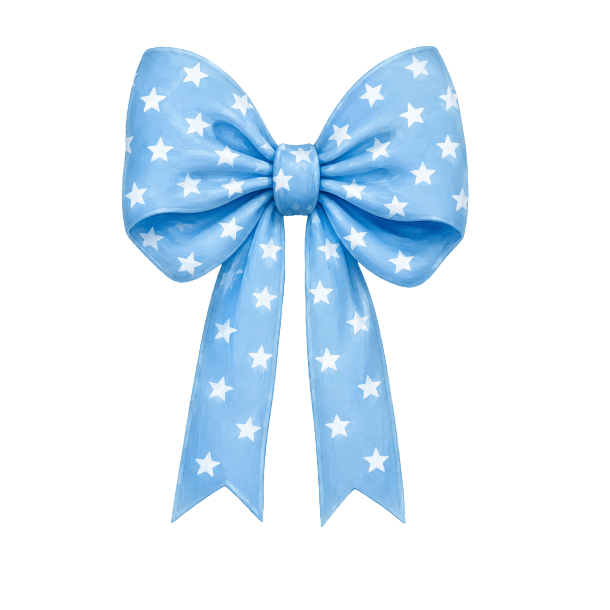 Randomness 339 - Blue Bow White Stars