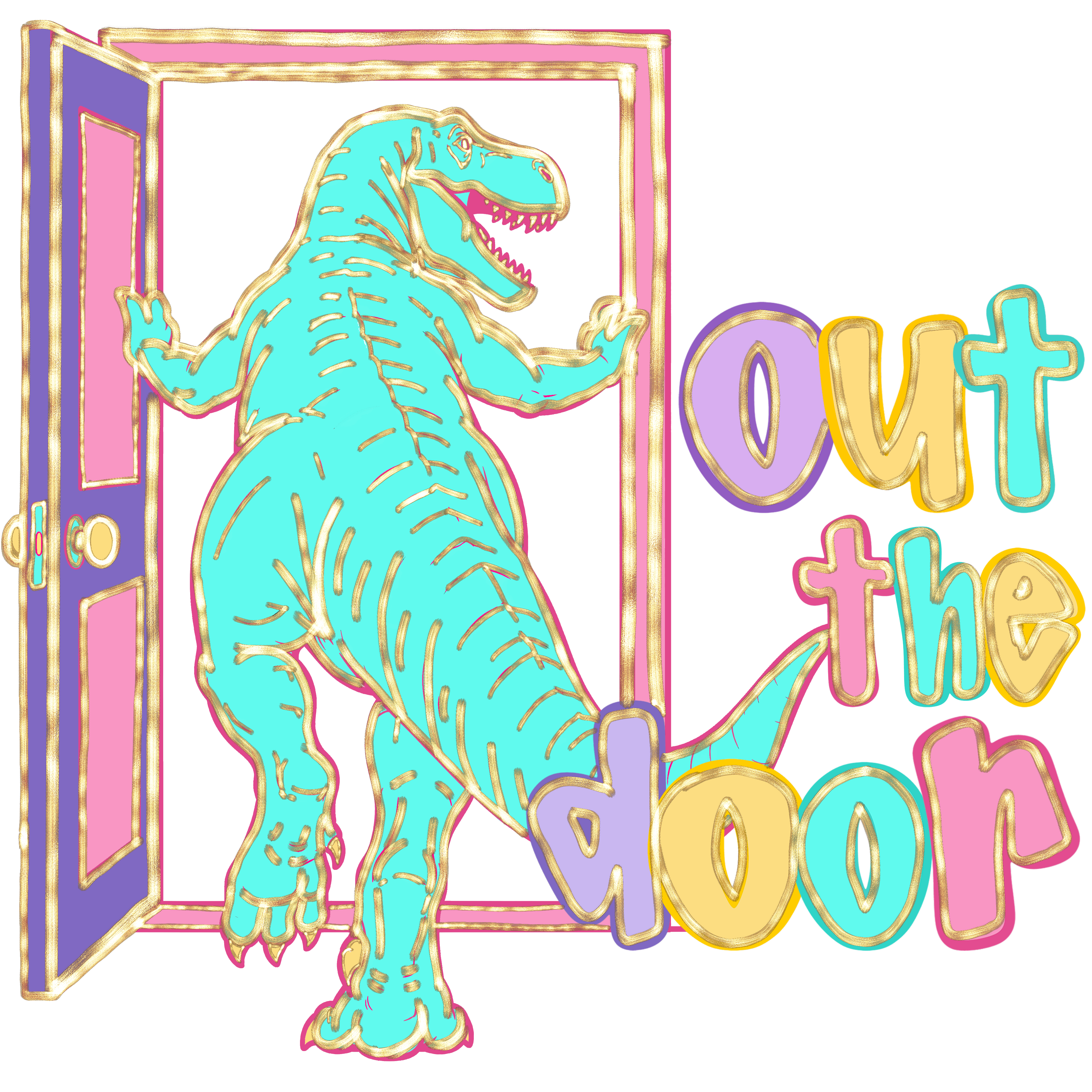 Randomness 1248 - Out The Door Dinosaur