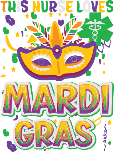 Mardi Gras 1022 - This Nurse Loves Mardi Gras Nurse Lover Svg For Cricut Sublimation Files Graphic Design Studio