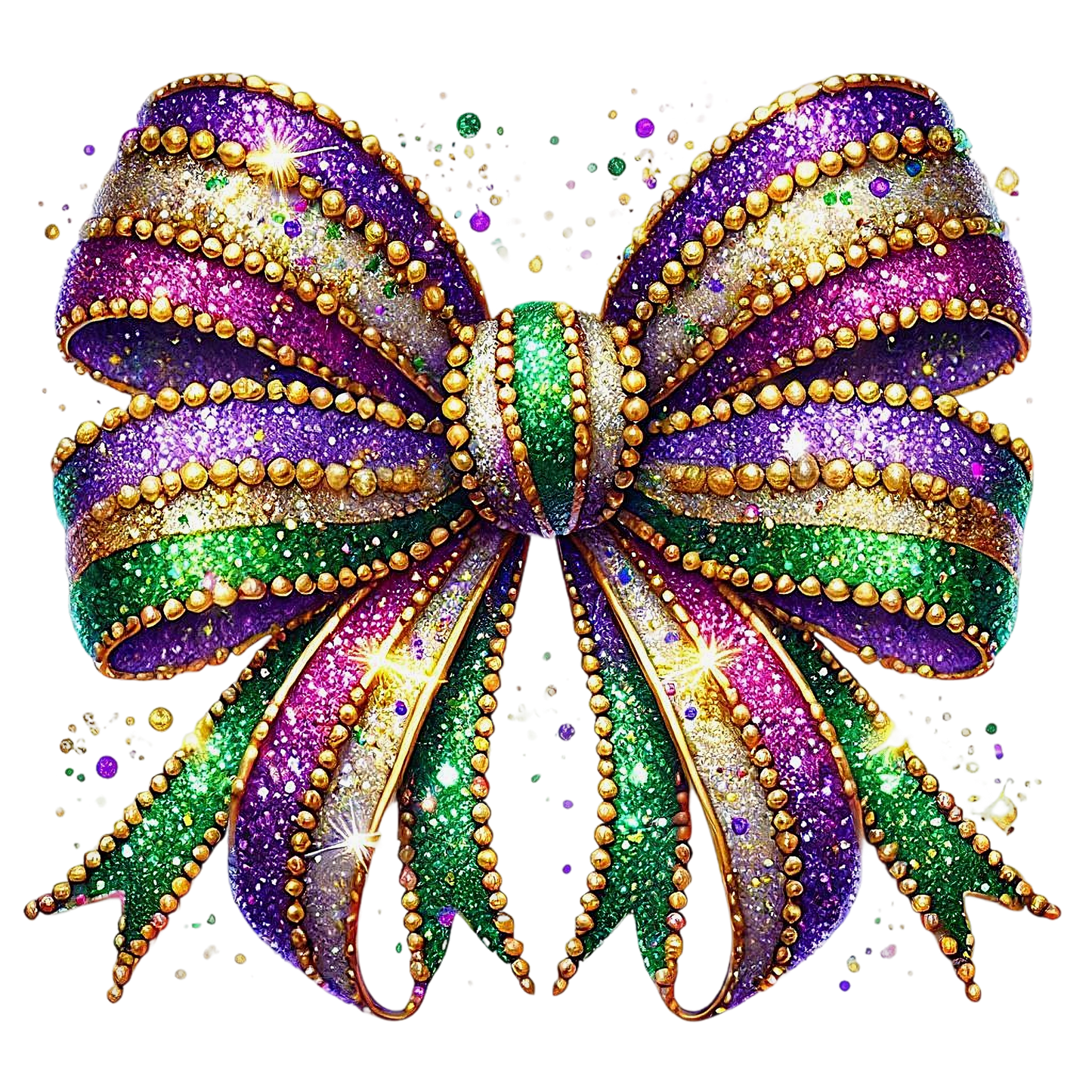Mardi Gras 340 - Coquette Mardi Gras Bow Sublimation 112183449 7
