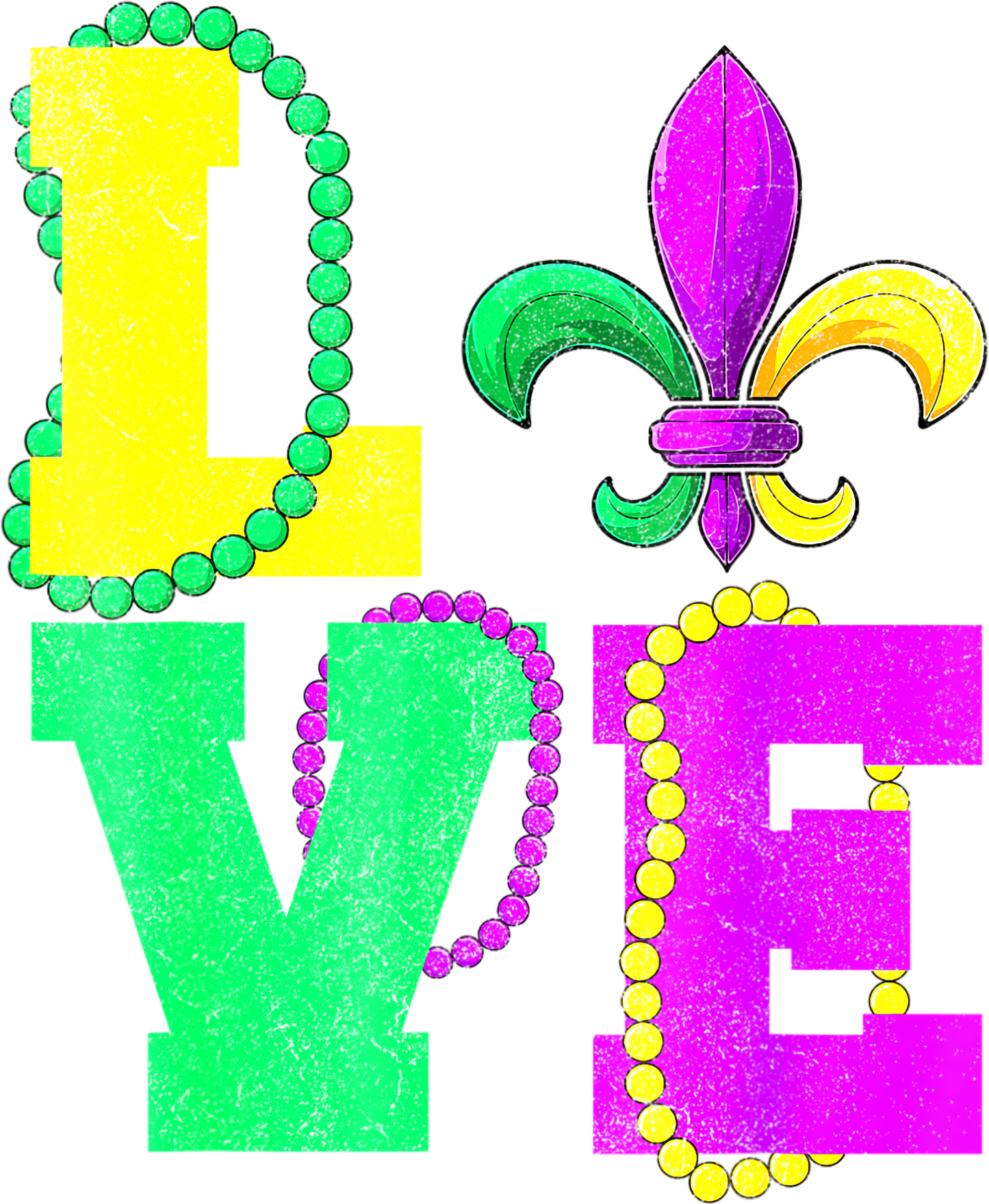 Mardi Gras 627 - Mardi Gras Love Vintage Fleur De Lys Apparel, Men Women Kids T Shirt