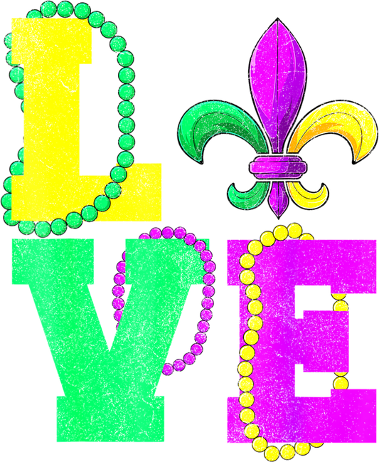 Mardi Gras 627 - Mardi Gras Love Vintage Fleur De Lys Apparel, Men Women Kids T Shirt