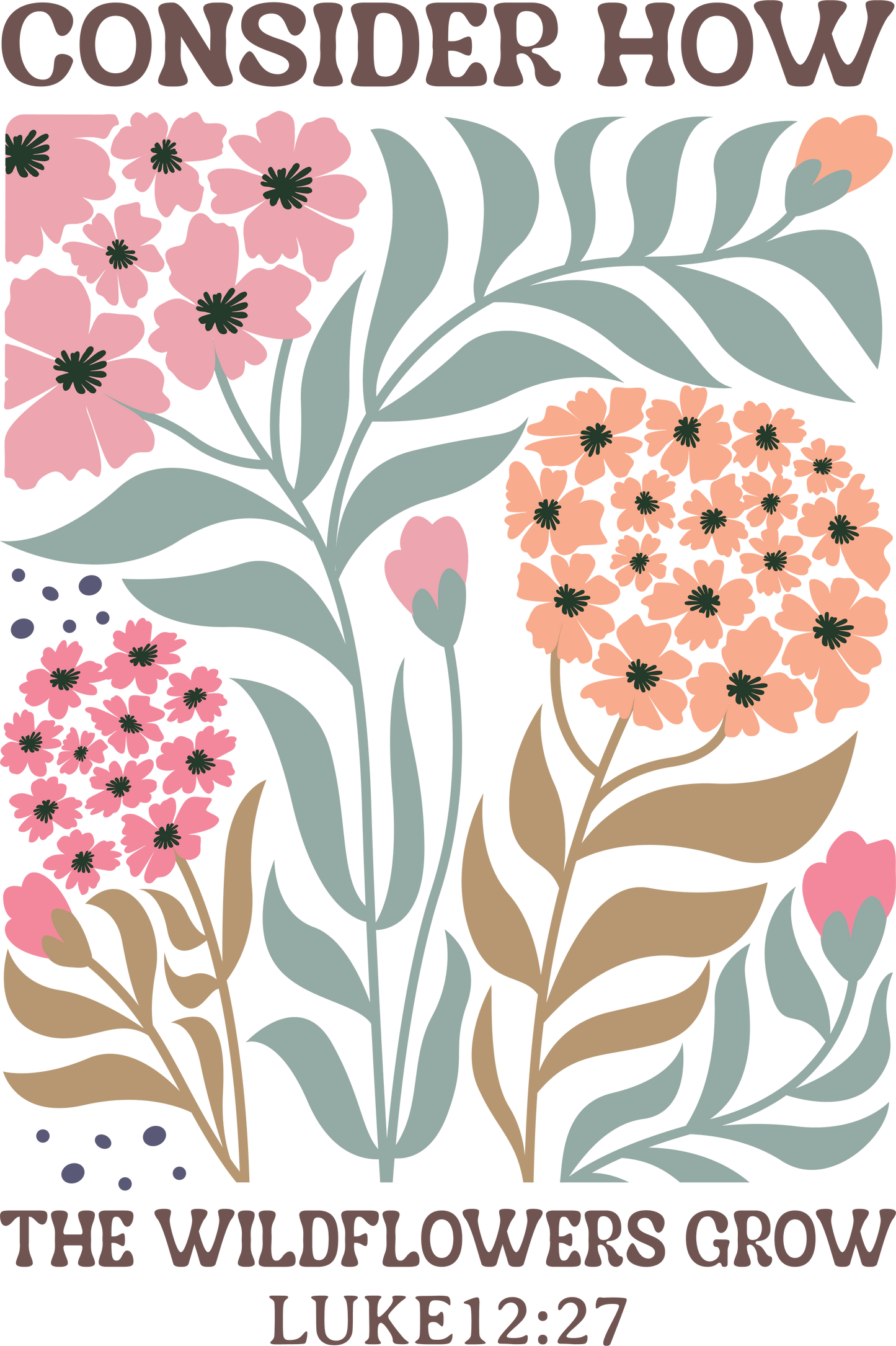 Consider how the wildflowers grow