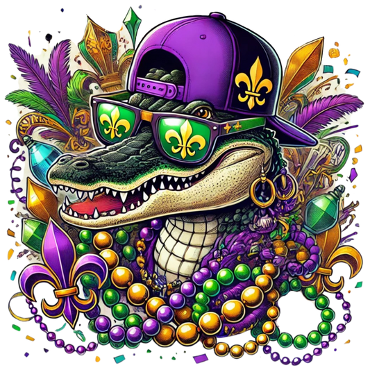 Mardi Gras 718 - Mardi Gras Gator Alligator Kids 112618918 Mardi Gras 6