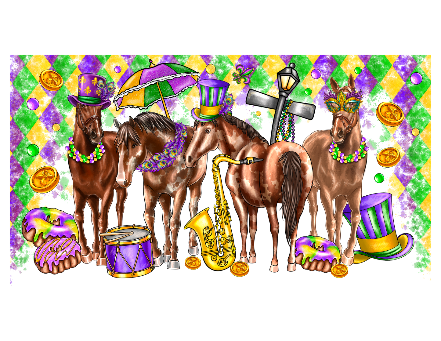 Mardi Gras 797 - Mardigrashorse40oztumbler2