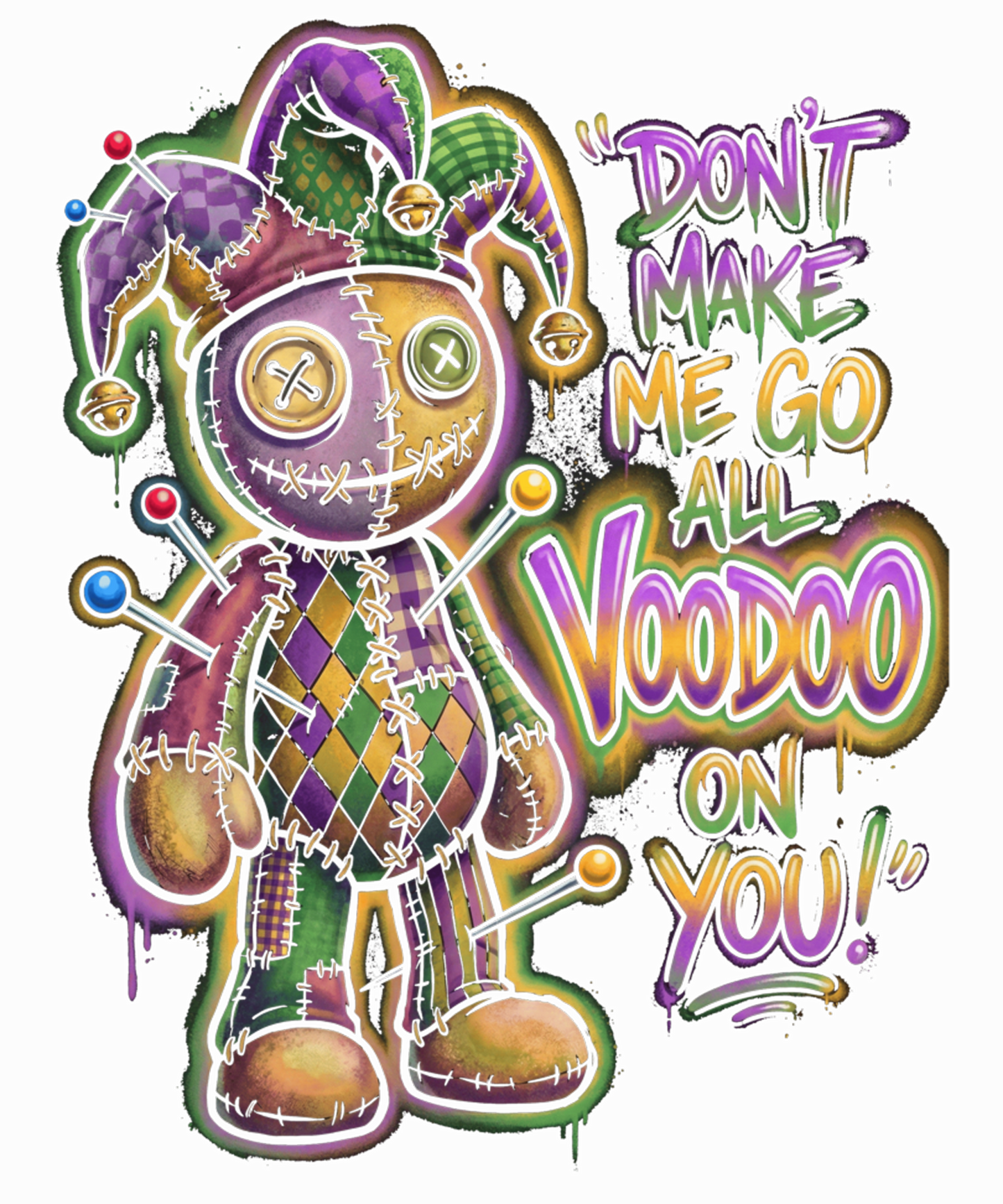 Mardi Gras 495 - Jester New Orleans Carnival Quote Sweatshirt