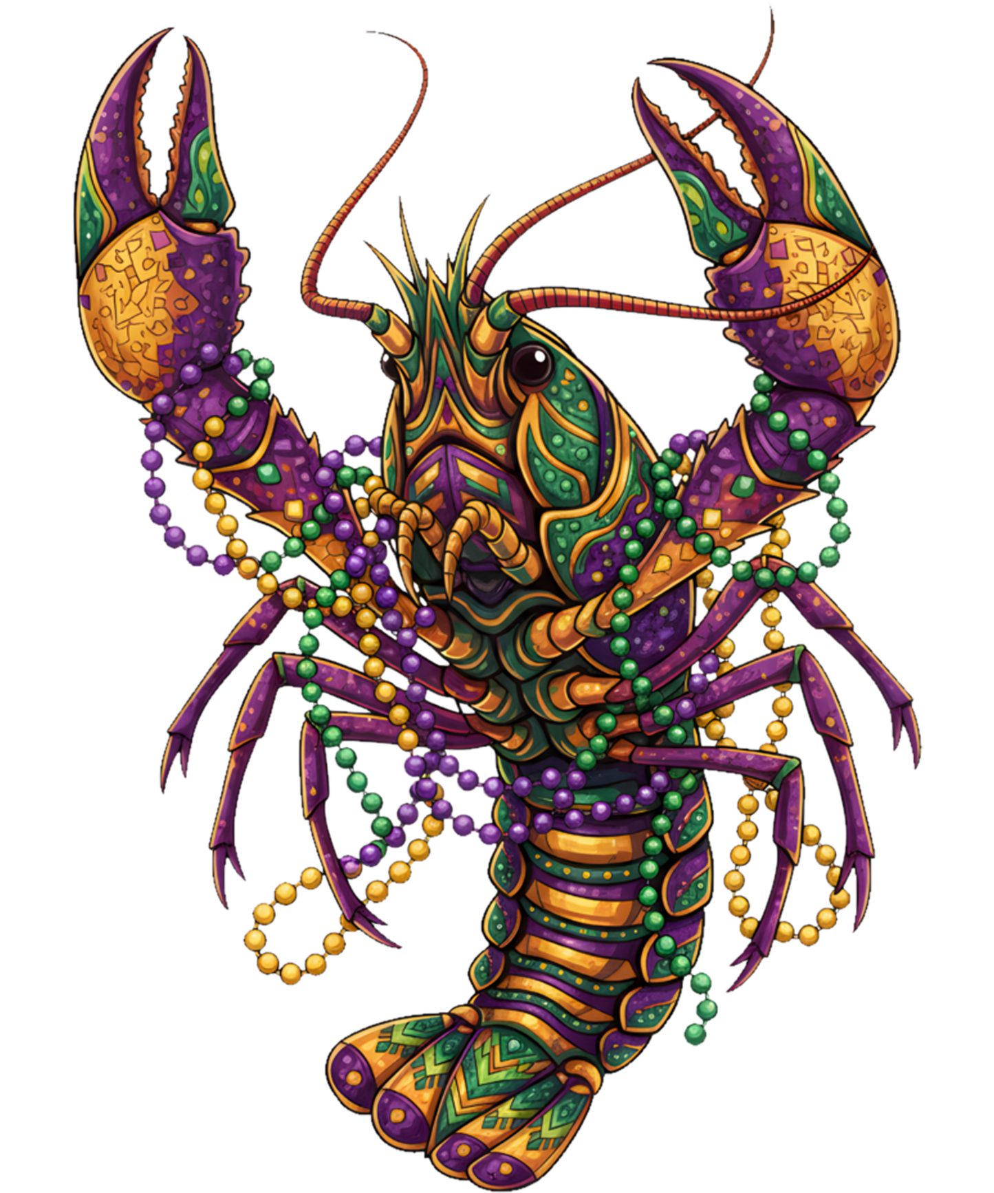 Mardi Gras 344 - Crawfish Lover Cute Mardi Gras Carnival Women Men Sweatshirt