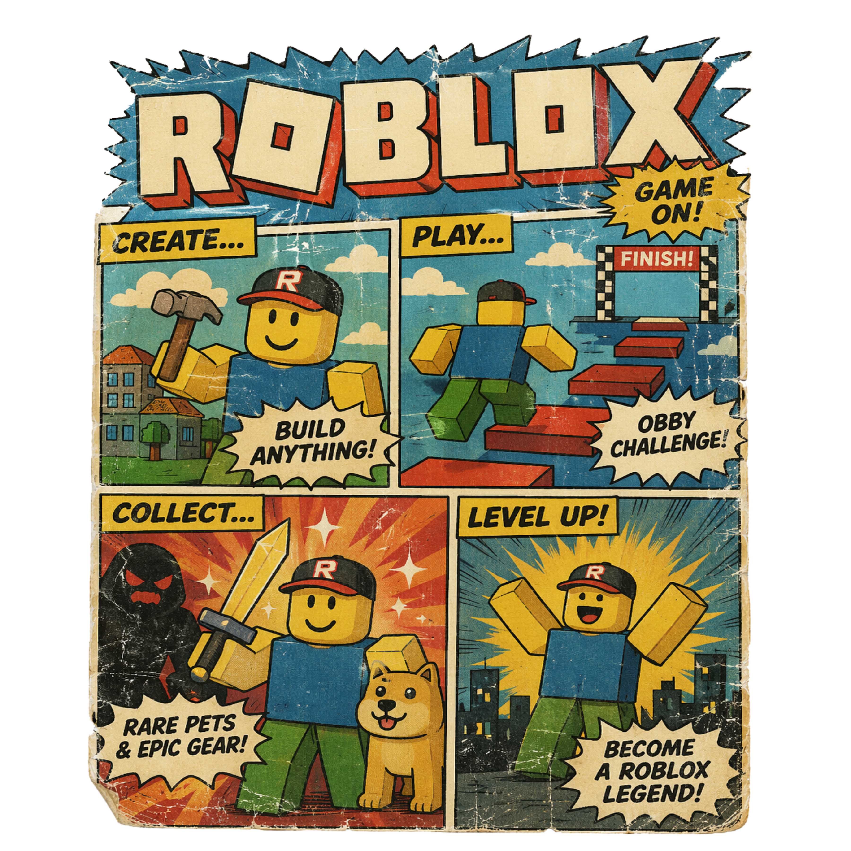 Randomness 1452 - Roblox Vintage Poster
