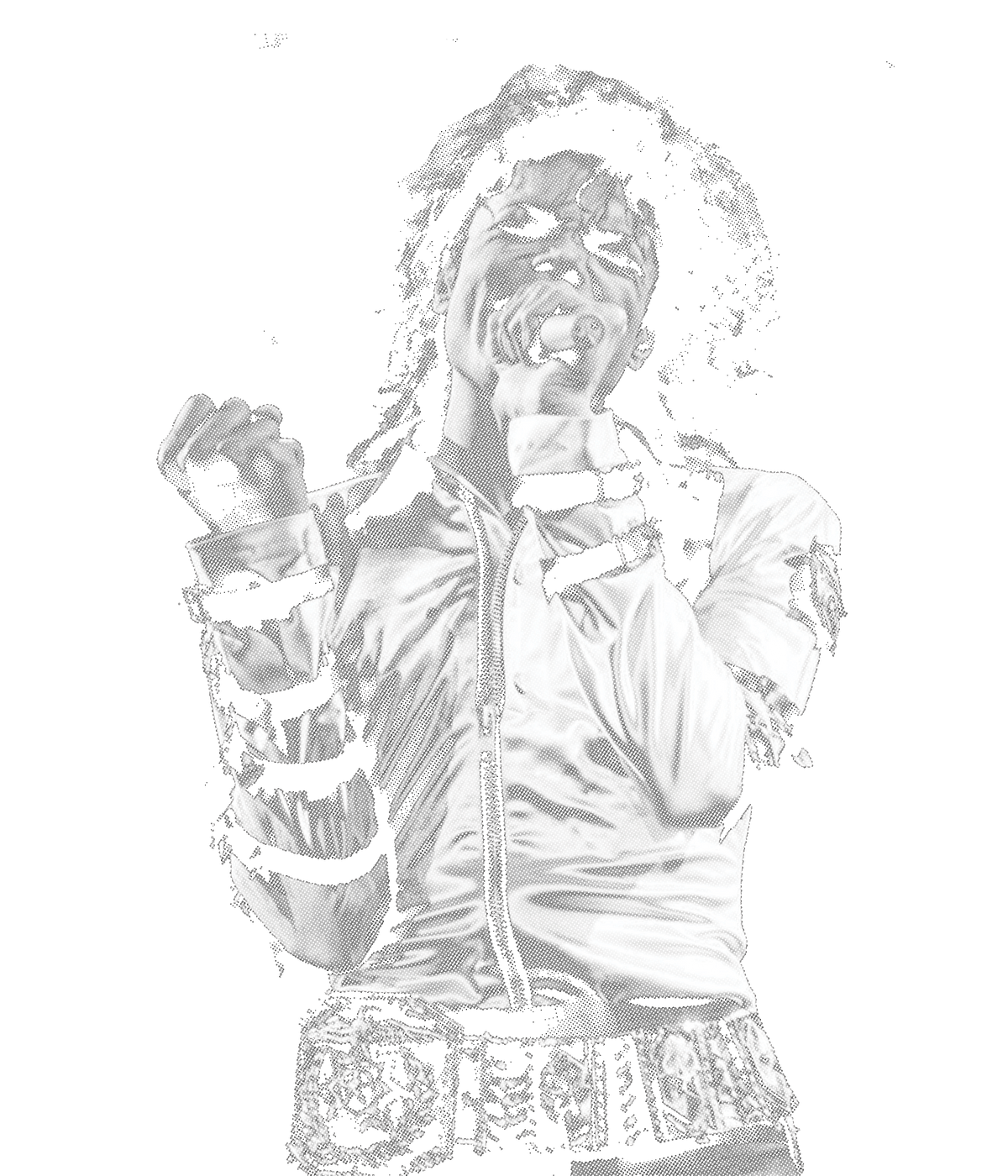 Randomness 1093 - Michael Jackson Halftone