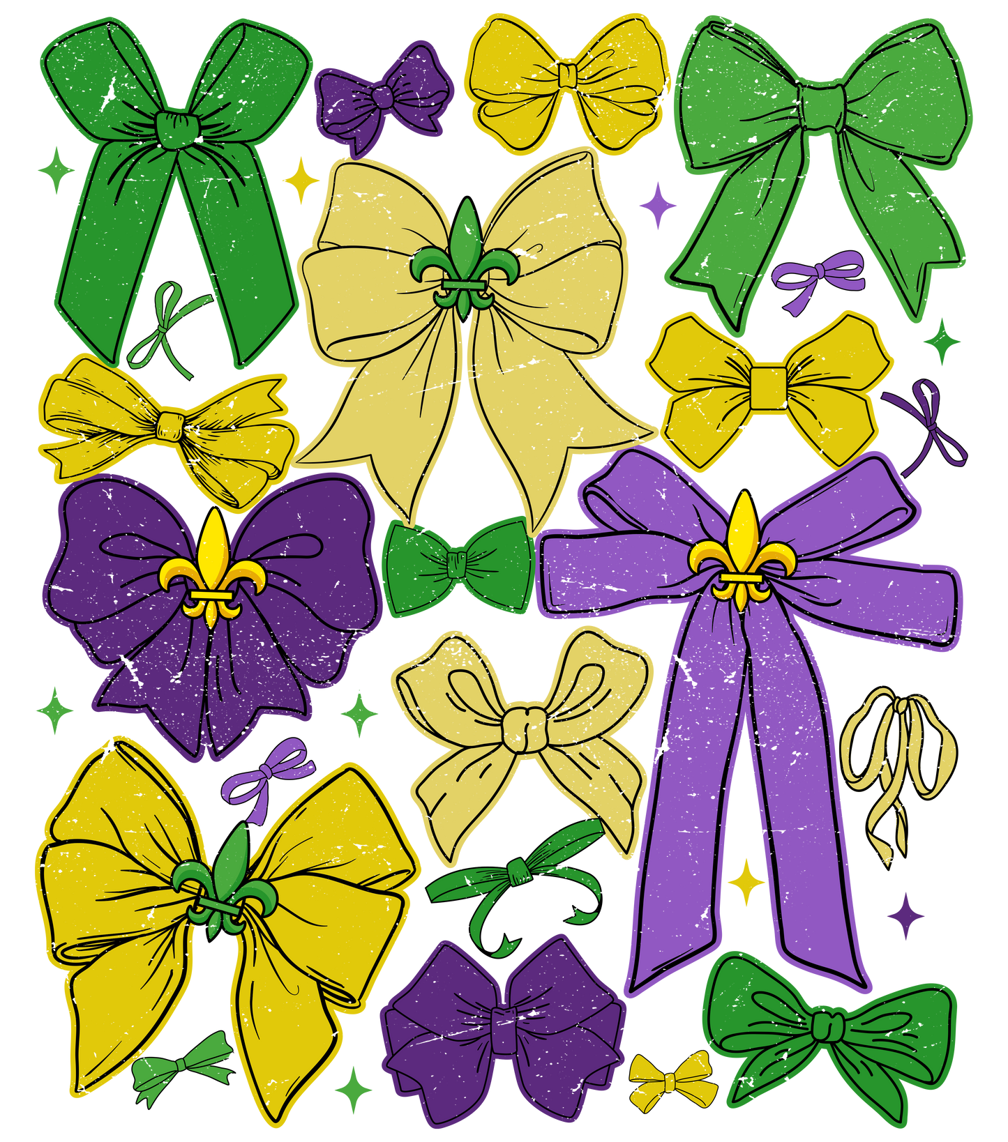 Mardi Gras 964 - Or 31122024 Nhuy Coquette Bow Mardi Gras