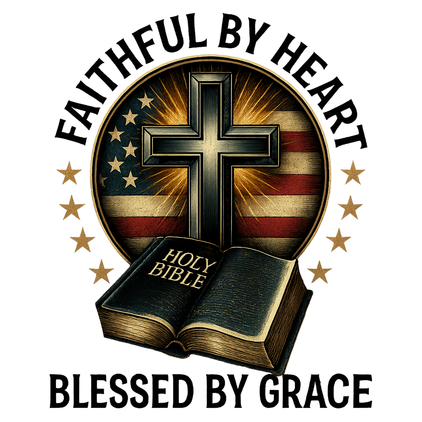 FAITHFUL BY HEART HOLY BIBLE BLESSED BY GRACE 1