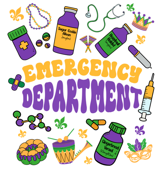 Emergency Department Emergency Room ER Ed Nurse Mardi Gras 1