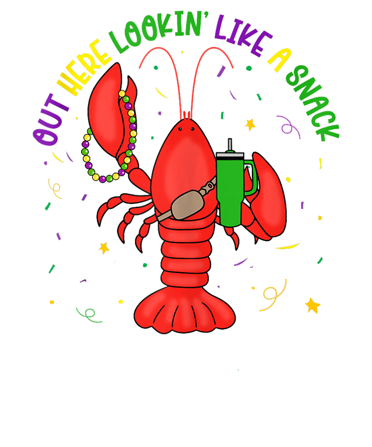 Mardi Gras 985 - Out Here Lookin Like A Snack Boujee Crawfish Mardi Gras