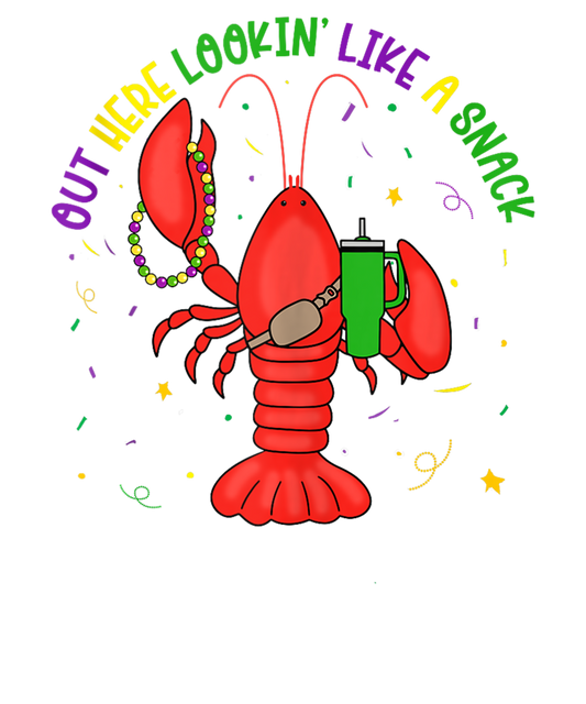 Mardi Gras 985 - Out Here Lookin Like A Snack Boujee Crawfish Mardi Gras