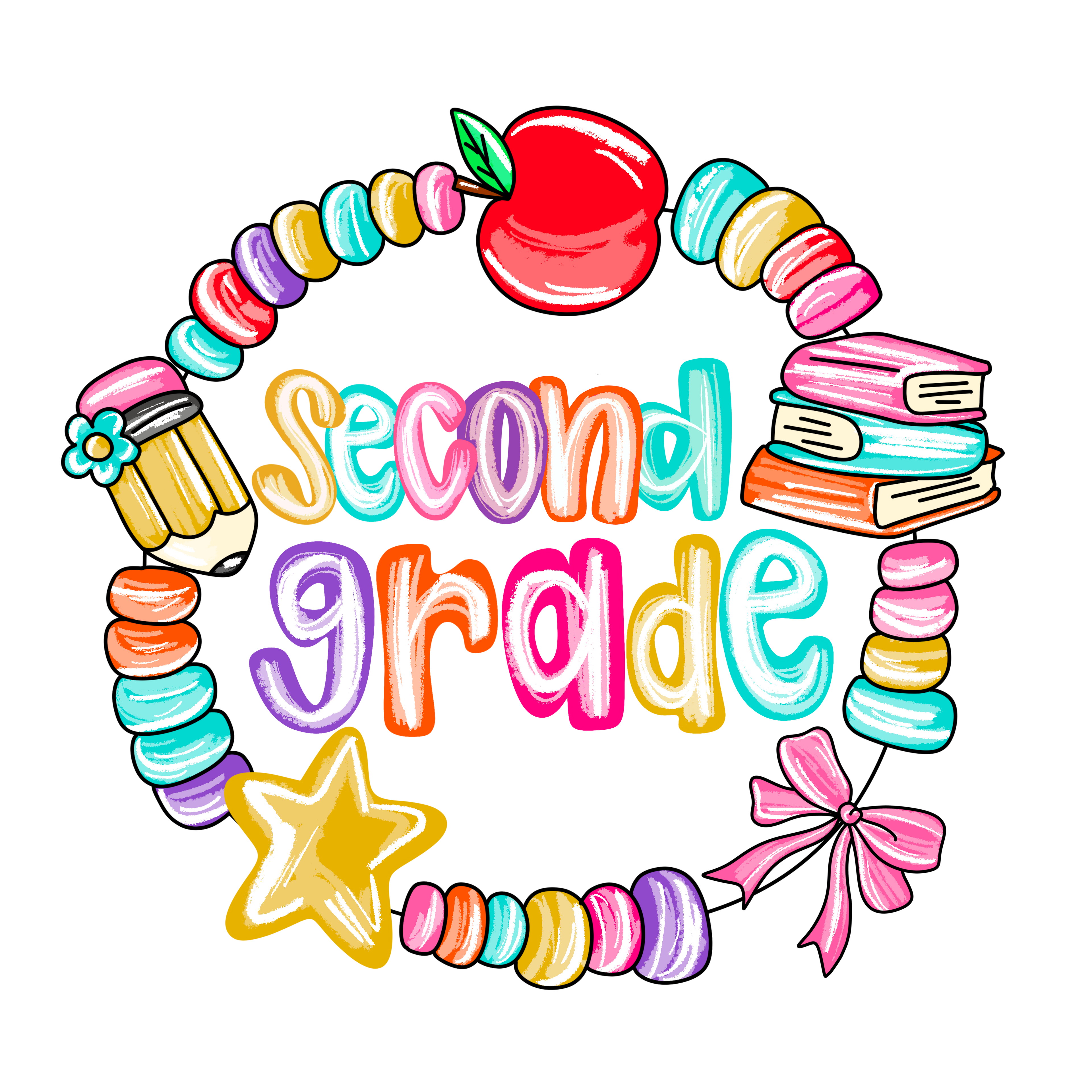 Back to School 54 - 2nd Grade Bracelet