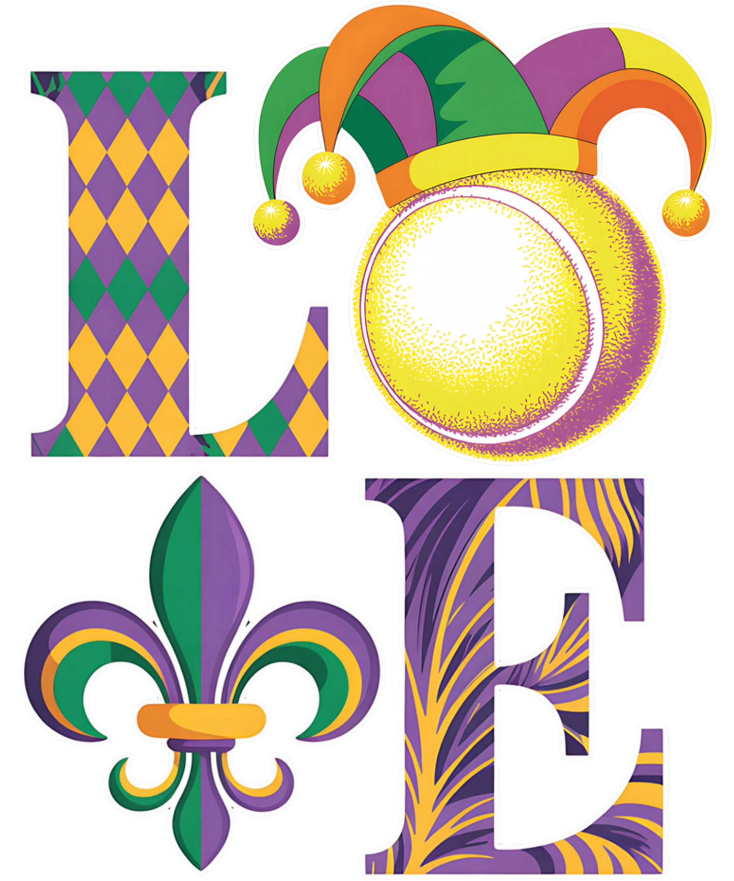 Mardi Gras 407 - Funny Love Tennis Mardi Gras Costume Carnival Women Men Sweatshirt