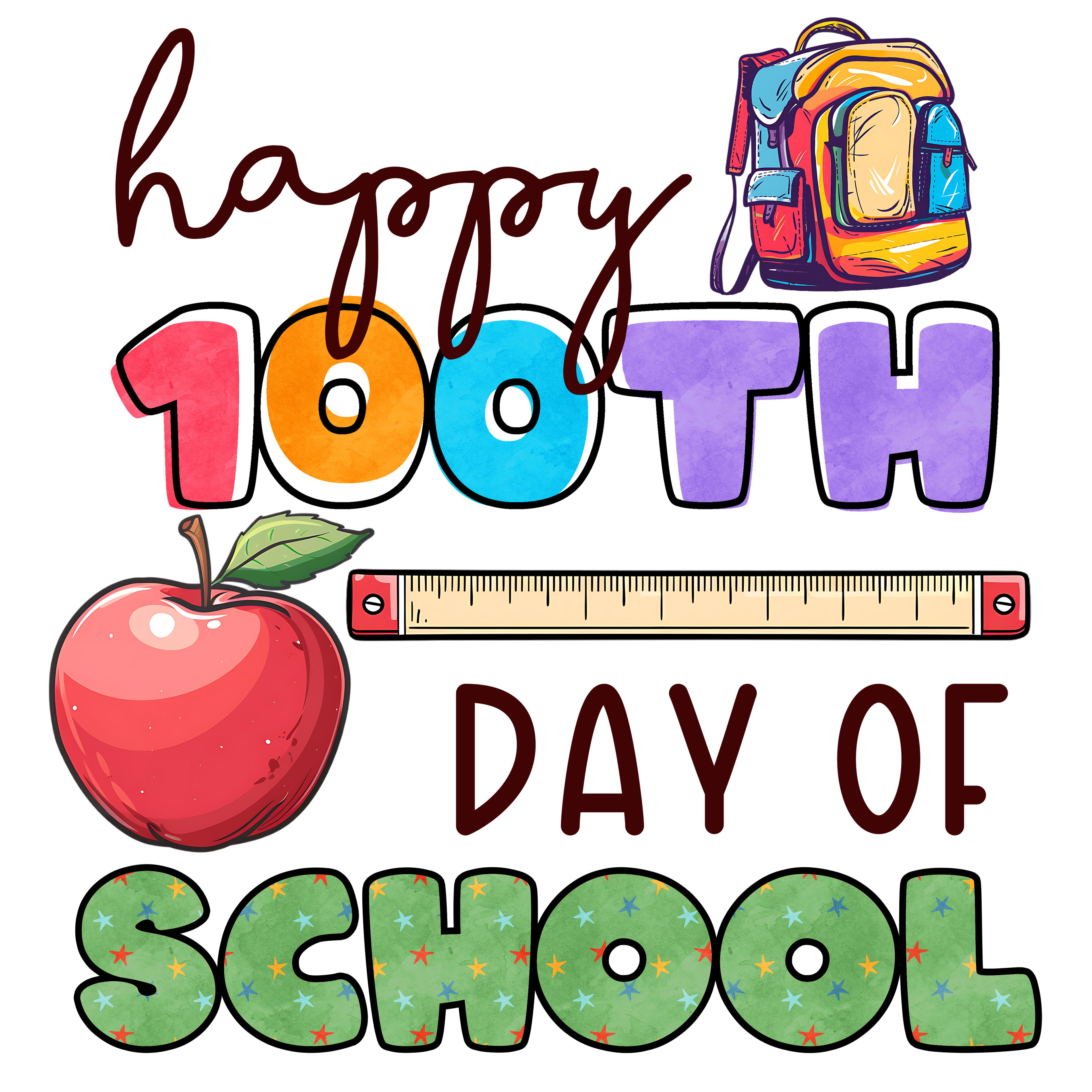 Back to School 94 - A01 L240624 03 Happy 100th Day Of School