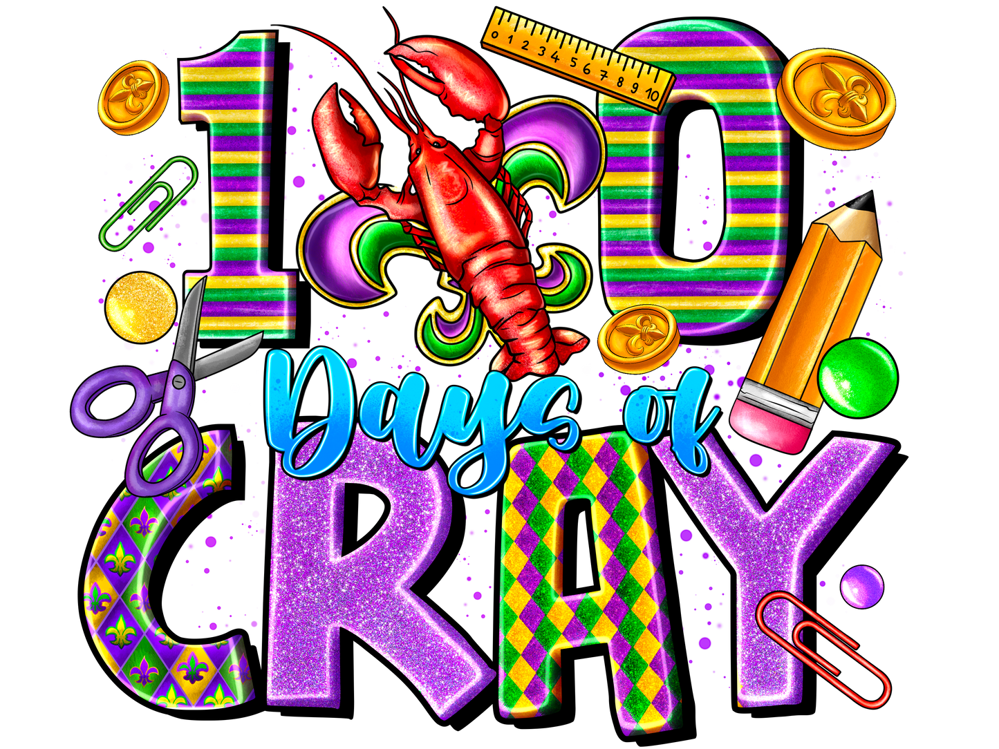 Teacher 16 - 100dayofcraymardigras