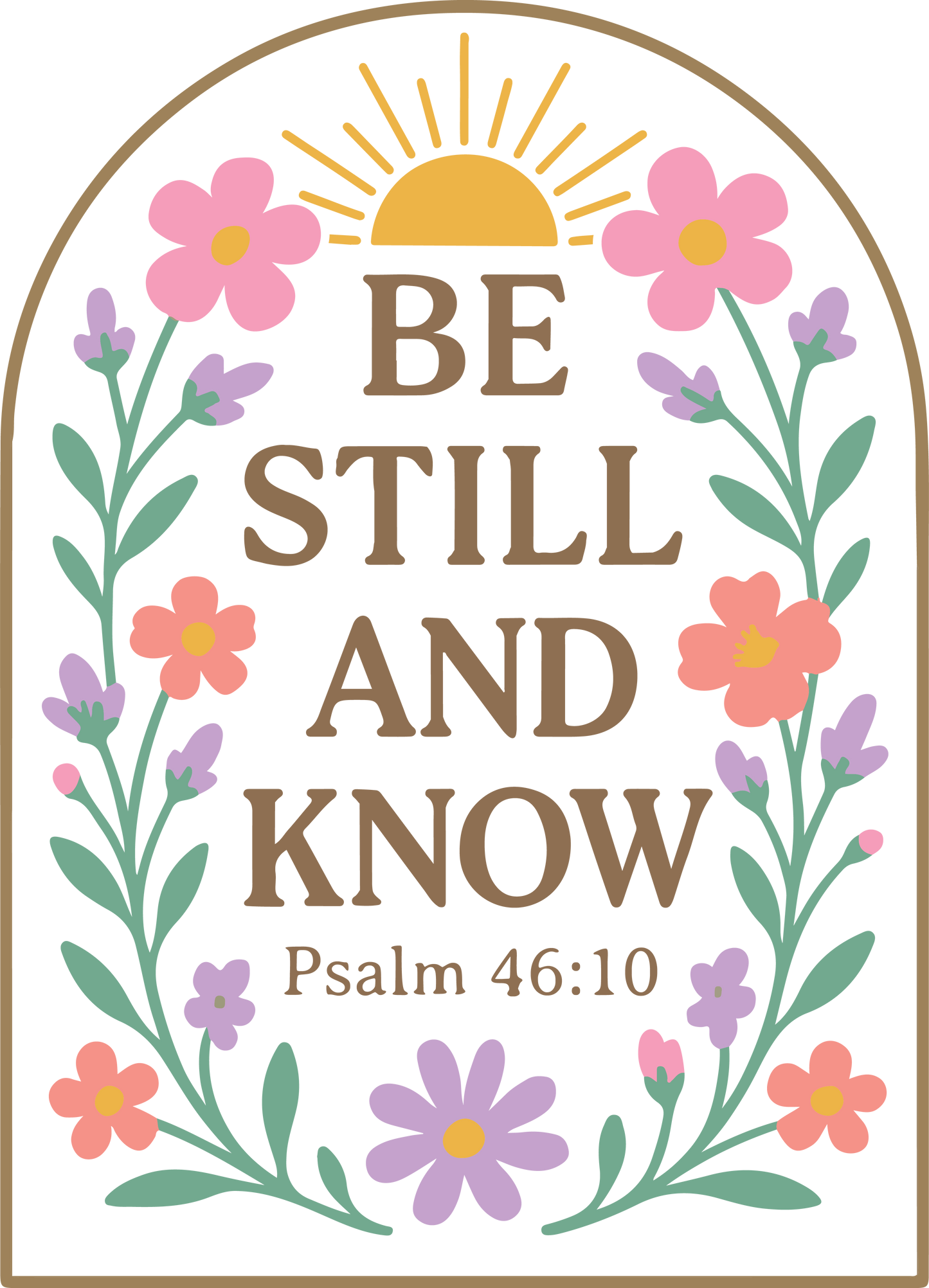 be still and know