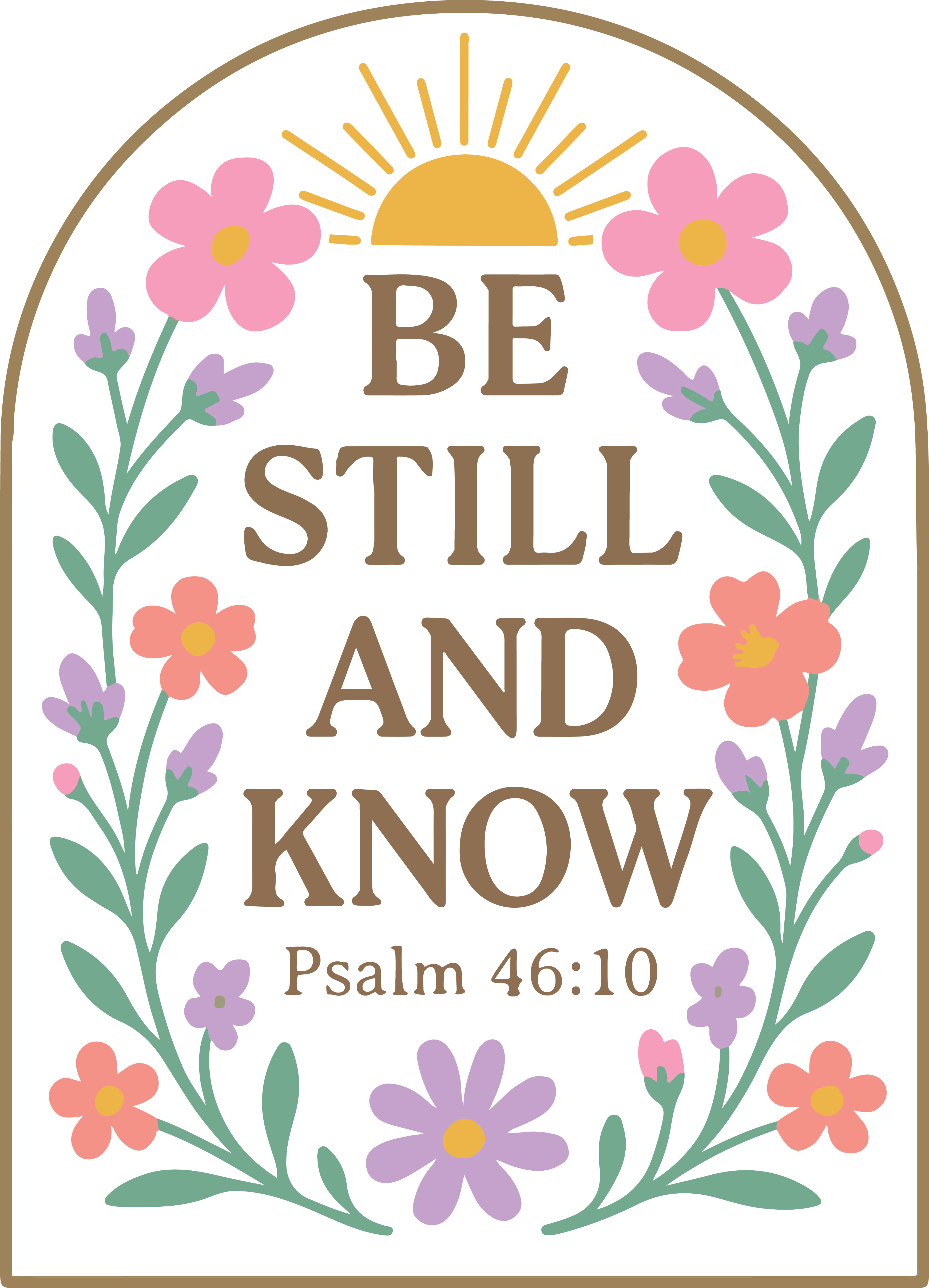 be still and know