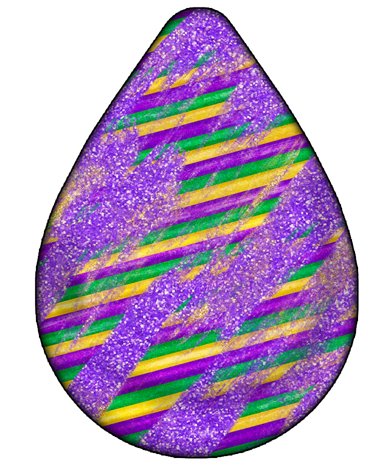 Mardi Gras 777 - Mardigrasearringteardrop8