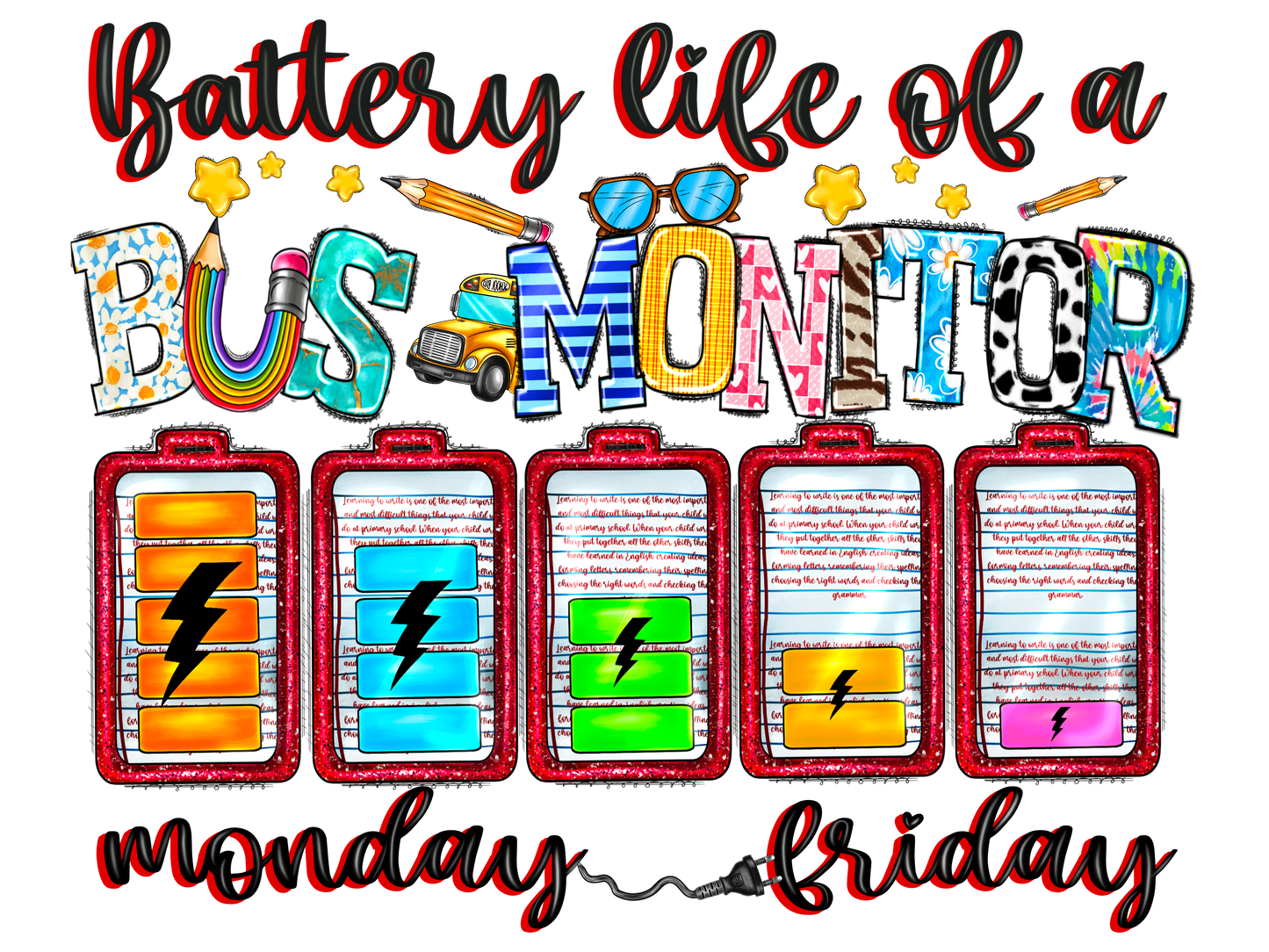 Teacher 114 - Batterylifeofabusmonitormondayfriday