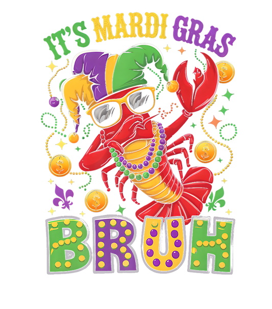 Mardi Gras 842 - Merch It S Mardi Gras Bruh Dabbing Crawfish Carnival Kid Toddlers Premium T Shirt