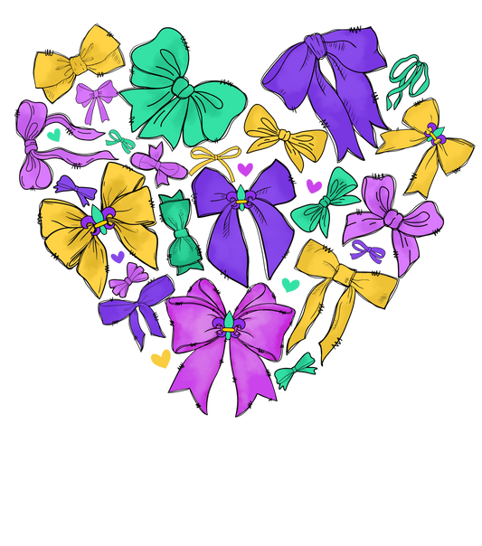 Mardi Gras 892 - Or 20122024 Nhuy Coquette Bow Mardi Gras Heart Shape