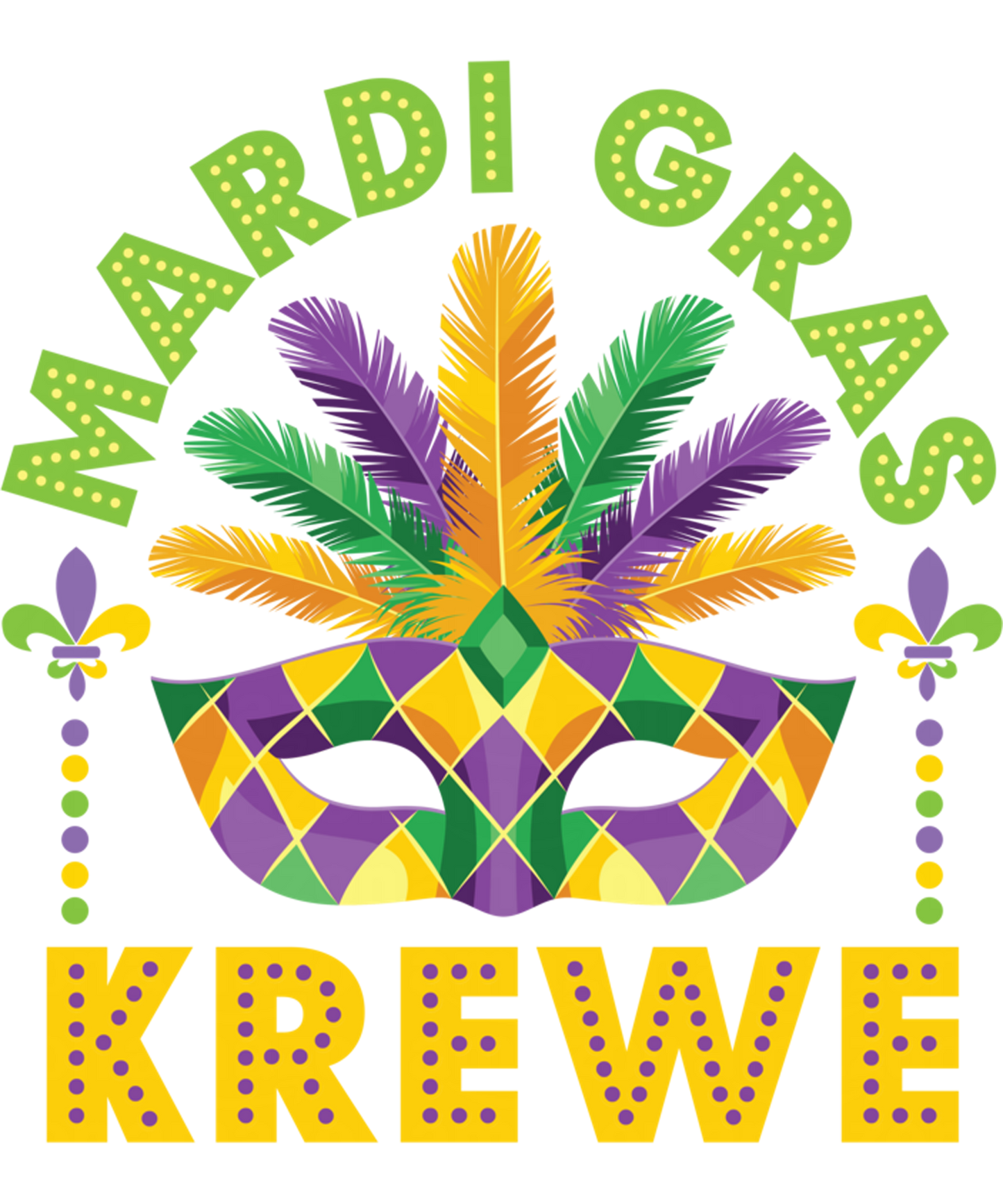 Mardi Gras 619 - Mardi Gras Krewe Krewes Parade Ball Festival New Orleans Sweatshirt