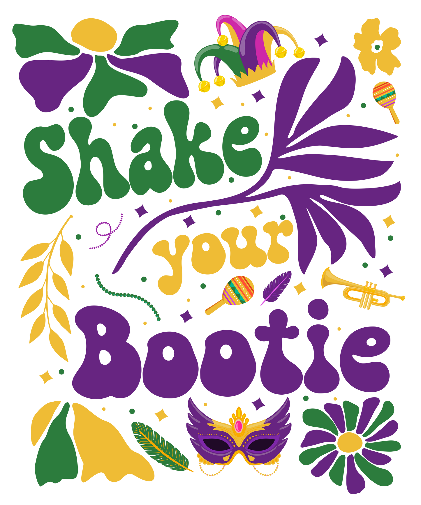 Mardi Gras 904 - Or 21122024 Shark Your Bootie Mardi Gras Boho