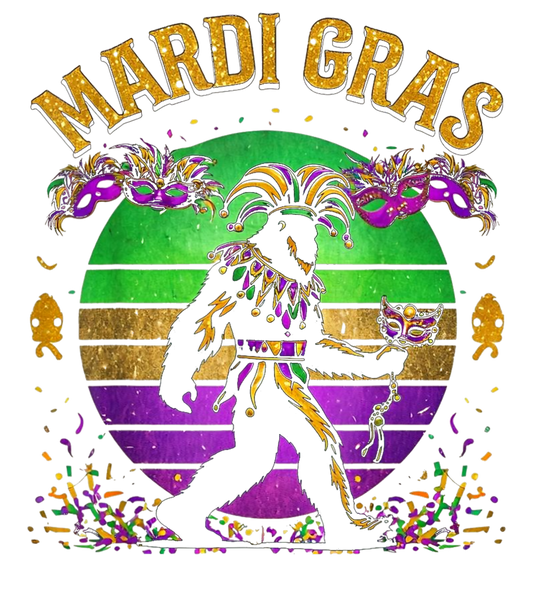 Mardi Gras 849 - Merch Mardi Gras Bigfoot T Shirt