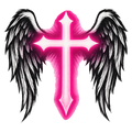 Majestic Cross with Angel Wings