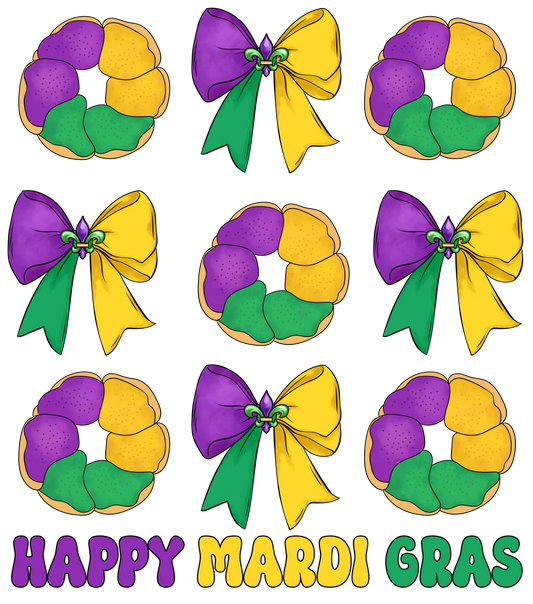 Mardi Gras 901 - Or 21122024 Nhuy Coquette Bow King Bread Mardi Gras