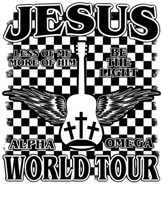 Jesus tour checkered