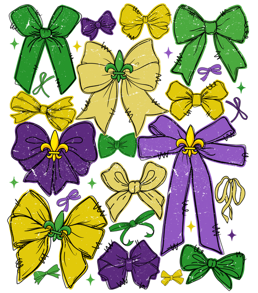 Mardi Gras 918 - Or 212025 Nhuy Coquette Bow Mardi Gras