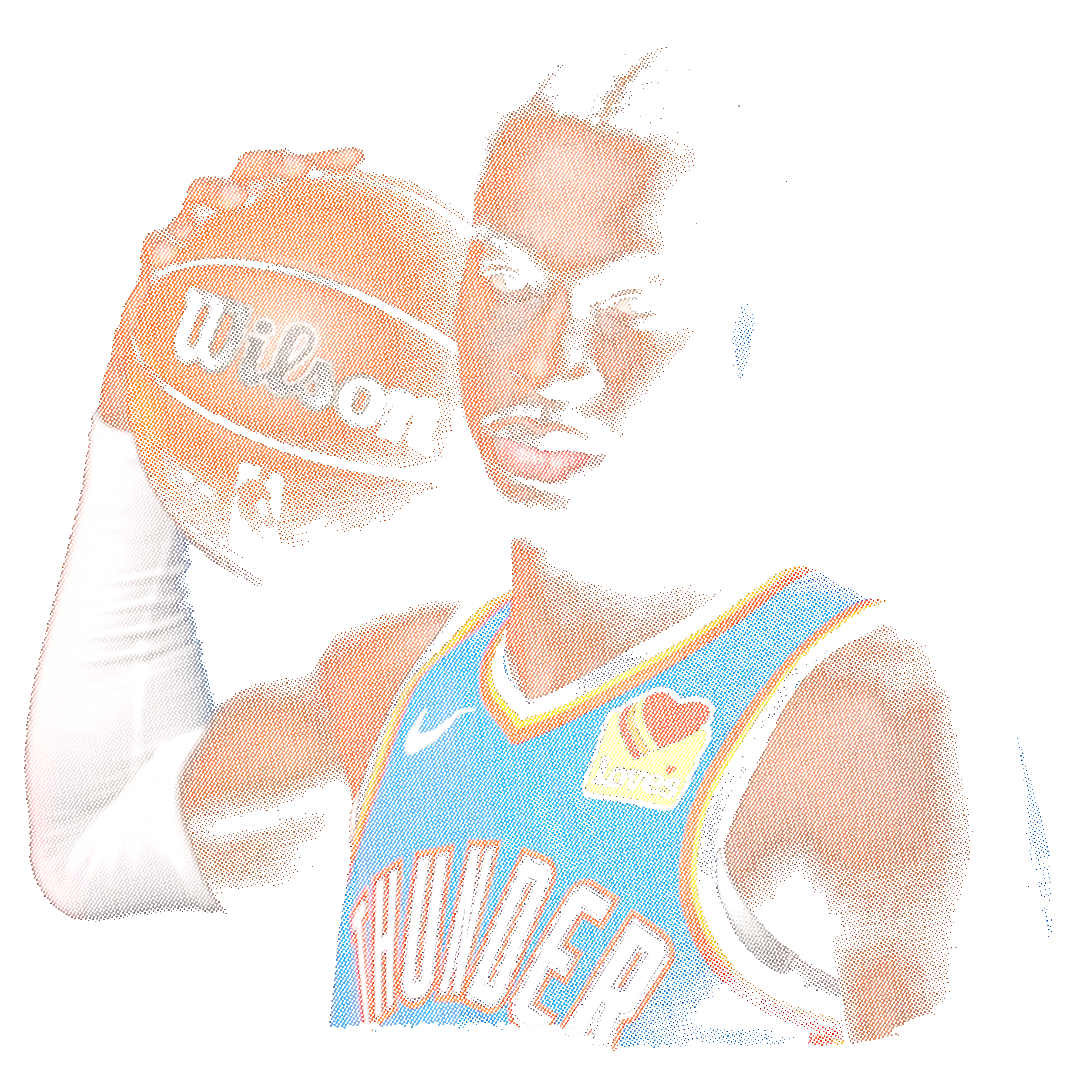 Randomness 1520 - Shai Gilgeous Alexander Halftone