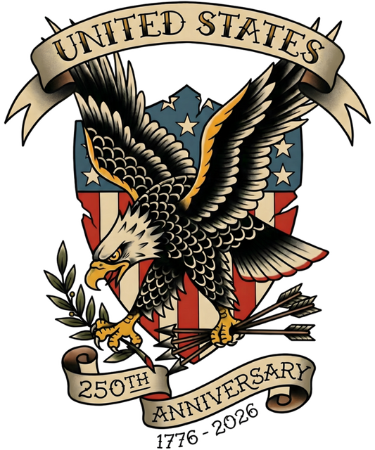 4th of July 545 - United States 250th Anniversary Bald Eagle 1776 2026 Sweatshirt