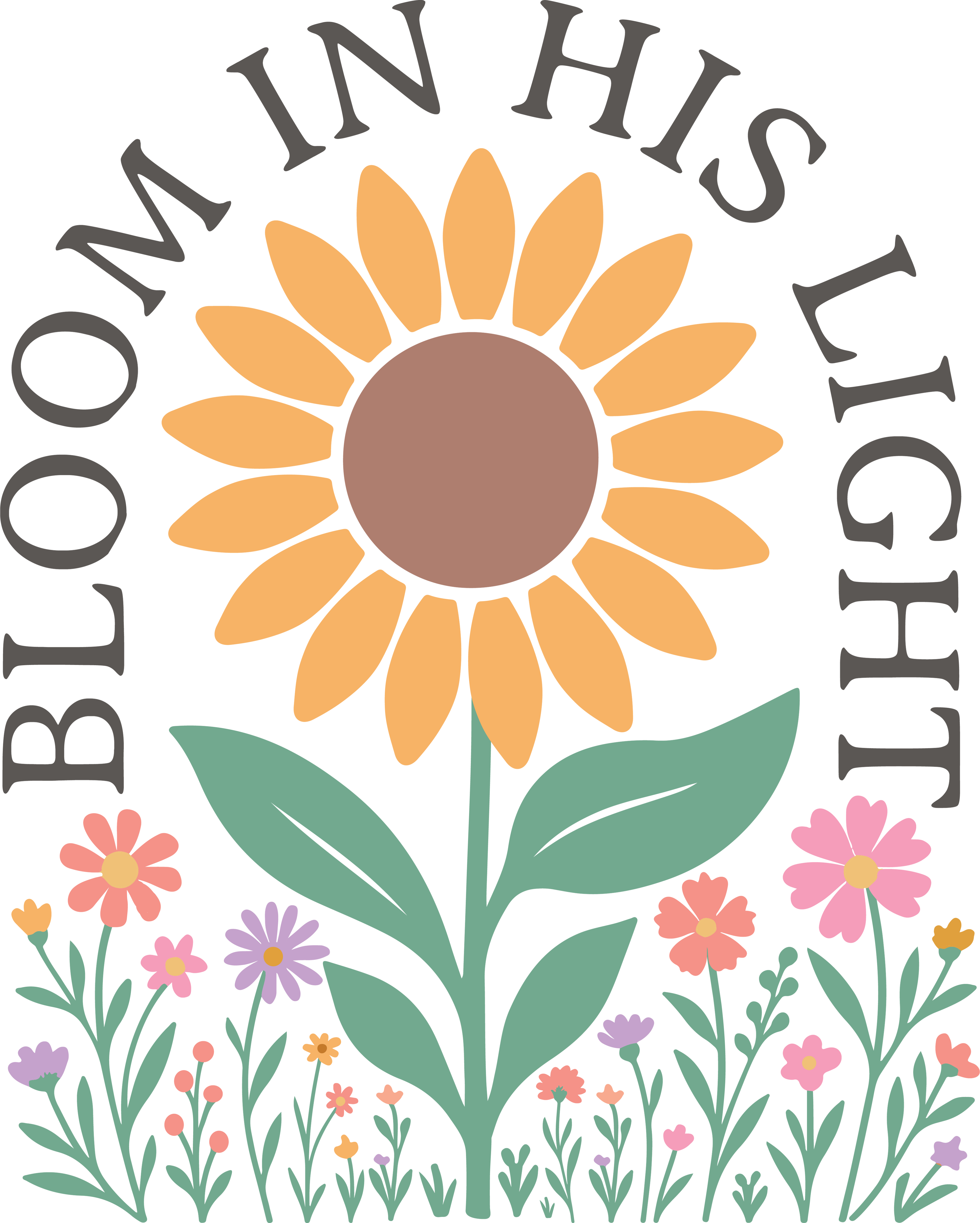 bloom in his light