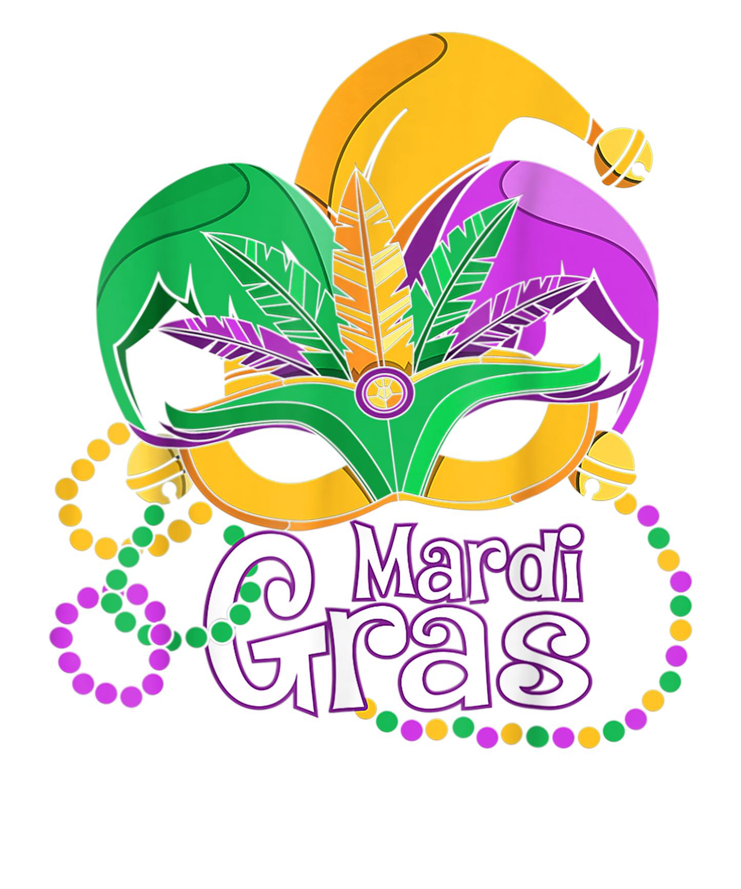 Mardi Gras T Shirt Mardi Gras 2024 Beads Mask Feathers
