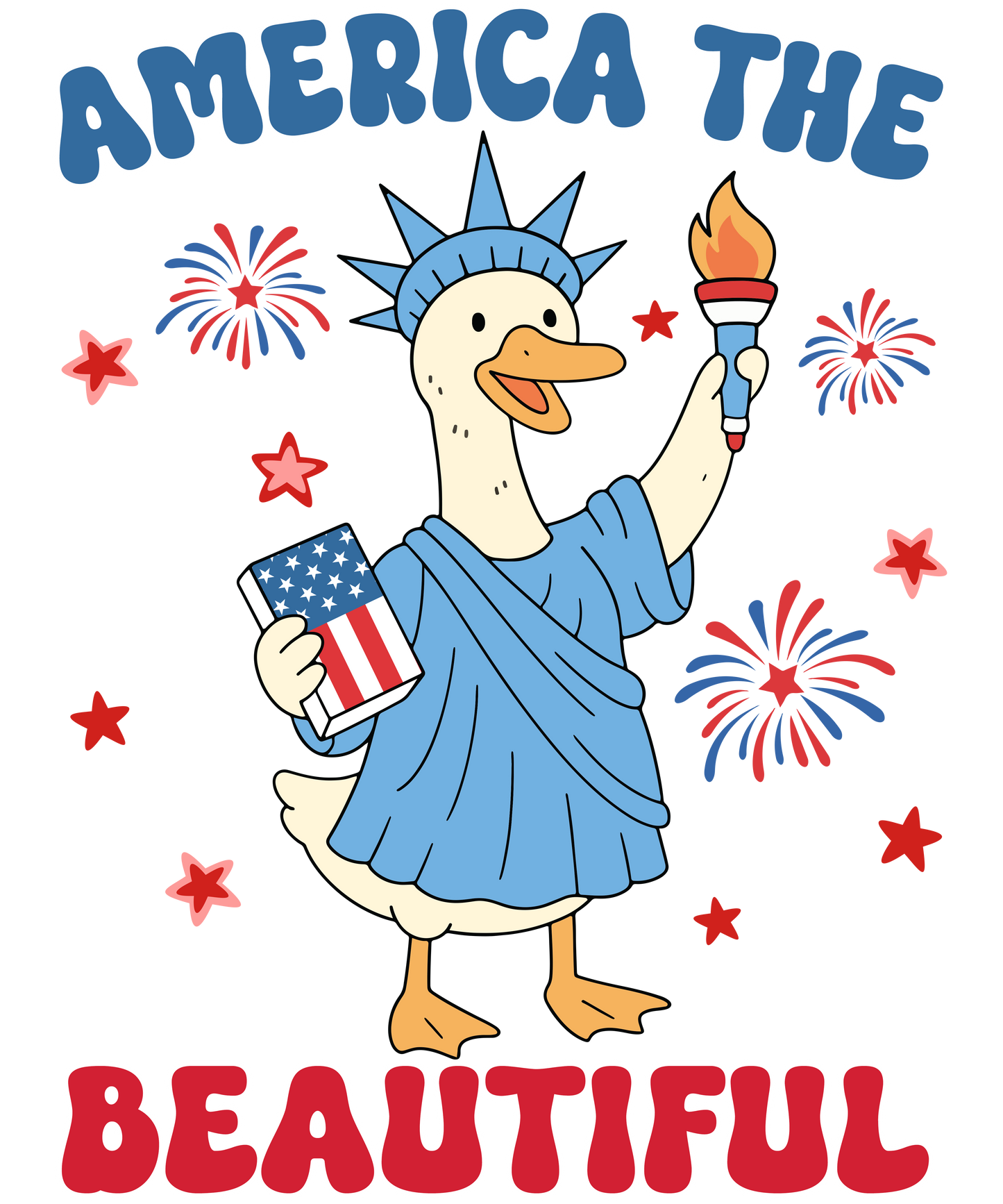 4th of July 502 - Or 31052025 Vtn 4th Of July Silly Goose America The Beautiful