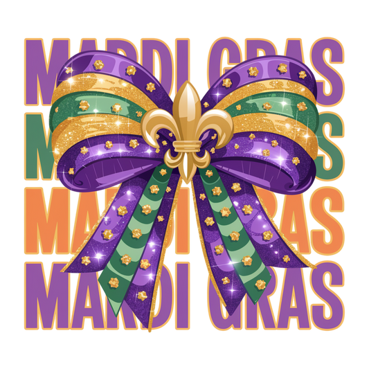 Mardi Gras 714 - Mardi Gras Coquette Bow Png 112273449 Mardi Gras Coquette Bow