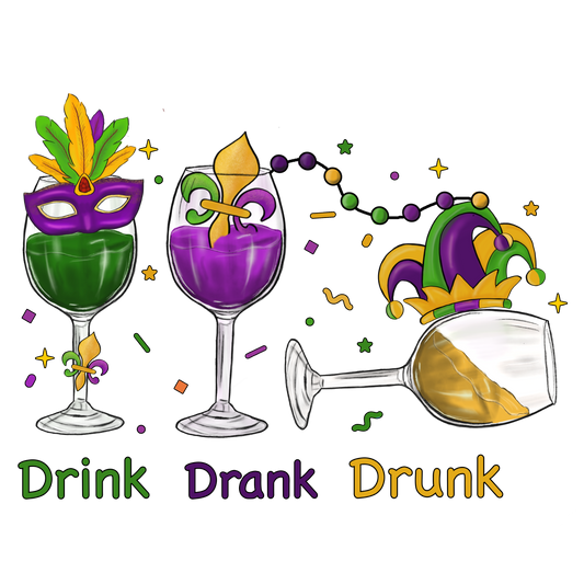 Mardi Gras 574 - Mardi Gras Bundle Drink Drank Drunk